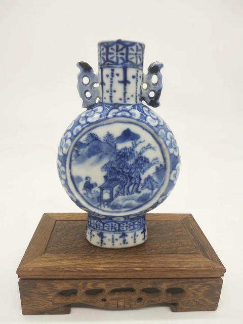 古玩陶瓷抱月瓶拍賣，當前價格5400元