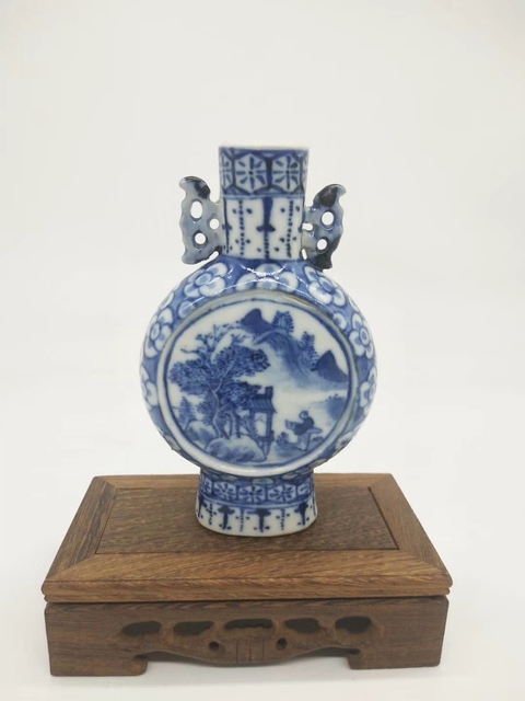 古玩陶瓷抱月瓶拍賣，當前價格5400元