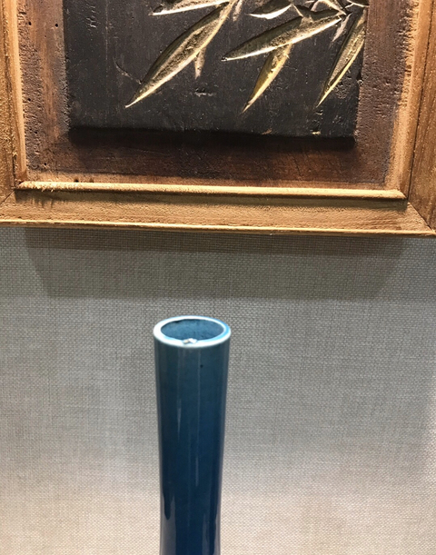 古玩陶瓷孔雀藍釉瓶拍賣，當前價格4900元