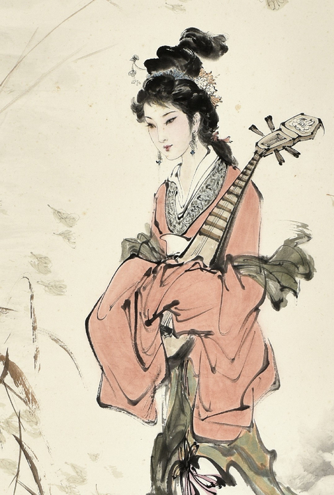 古玩字畫琵琶行圖拍賣，當(dāng)前價格6800元