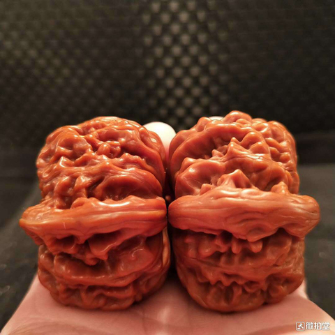 古玩雜項獅子頭文玩核桃拍賣，當前價格8600元