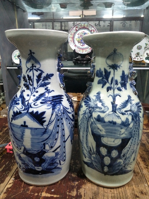 古玩陶瓷青花瓶拍賣，當前價格9500元