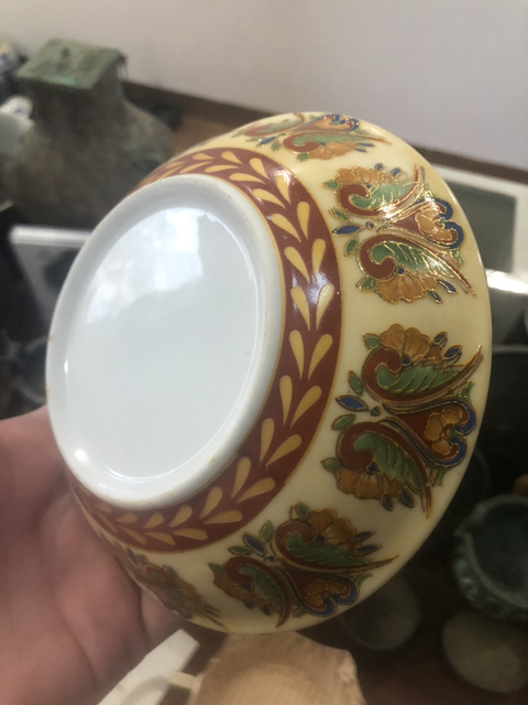 古玩陶瓷彩繪描金花卉開窗仕女圖盤拍賣，當前價格268元