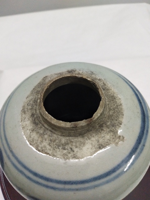 古玩陶瓷清中青花罐拍賣，當前價格800元
