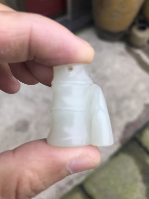 古玩玉器和田玉竹節(jié)吊墜拍賣，當(dāng)前價(jià)格4444元