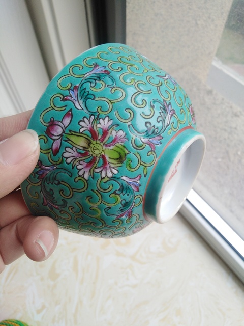 古玩陶瓷解放前后粉彩碗拍賣，當前價格500元