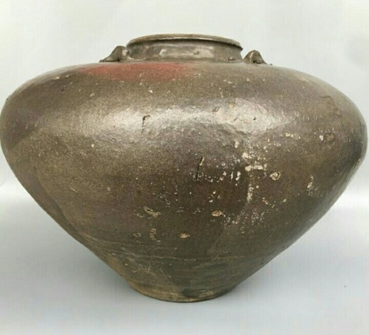 古玩陶瓷明代醬釉罐拍賣，當前價格6000元