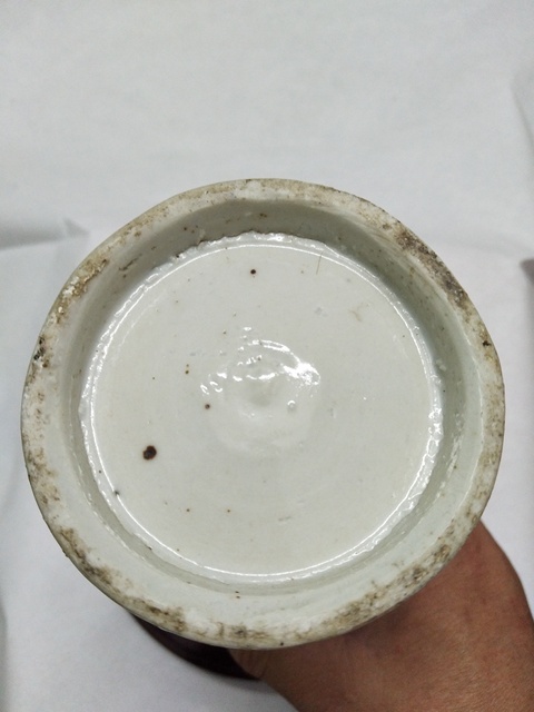 古玩陶瓷民國青花筆筒拍賣，當(dāng)前價(jià)格800元
