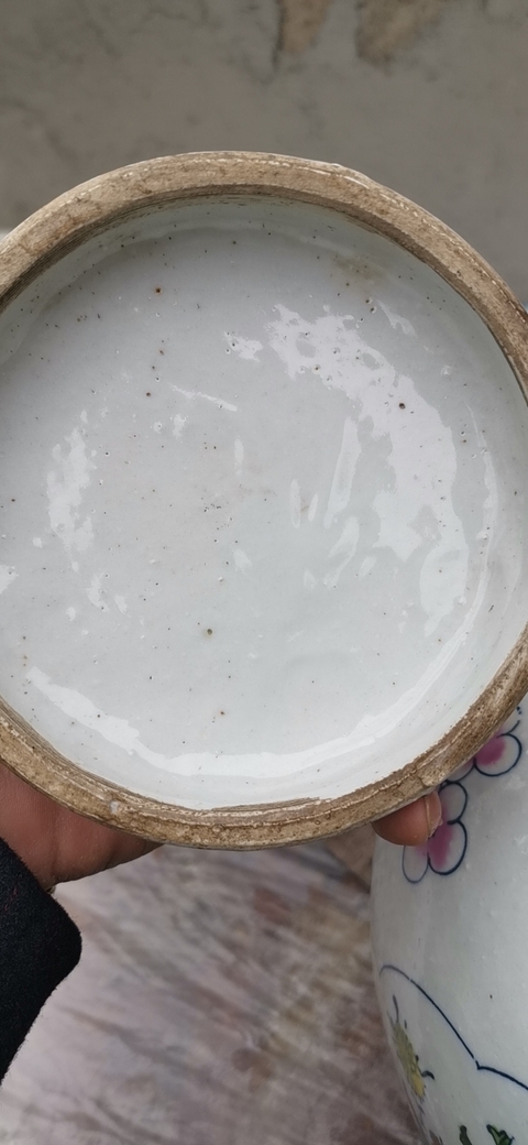 古玩陶瓷斗彩博古紋蓋罐拍賣,當前價格800元