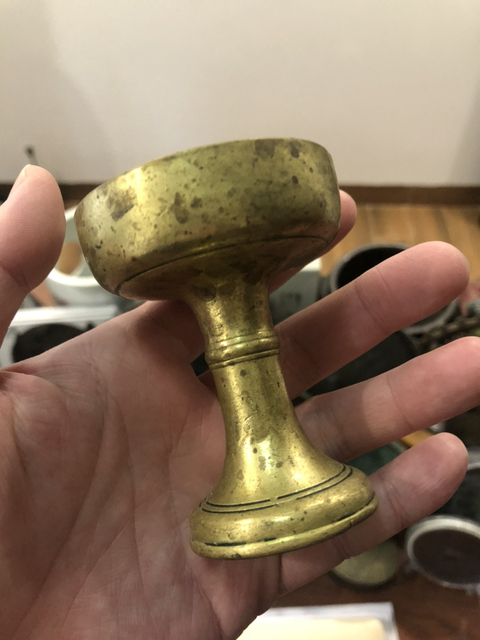 古玩雜項高足杯（精品）拍賣，當前價格298元