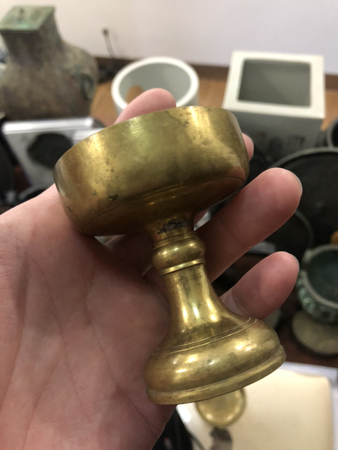 古玩雜項高足杯（精品）拍賣，當前價格298元