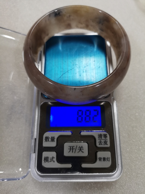 古玩玉器扁鐲子拍賣,當前價格398元