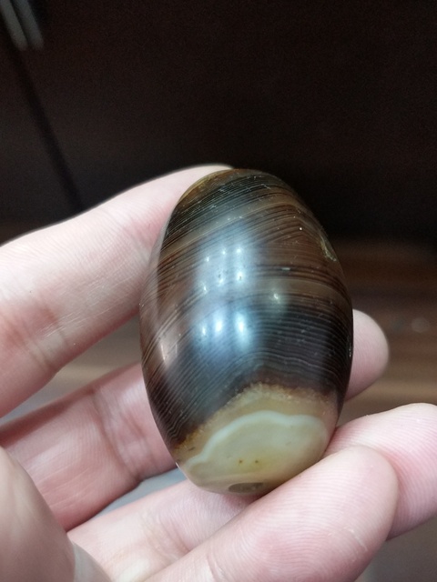 古玩雜項清早期纏絲瑪瑙天珠拍賣,當前價格8888元