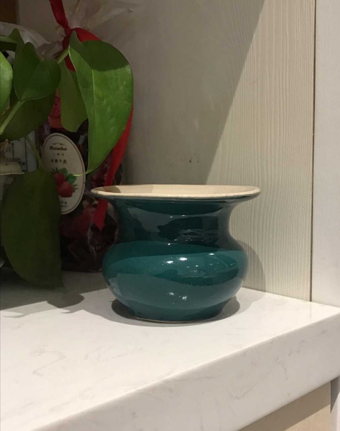 古玩陶瓷綠釉～渣斗拍賣，當前價格168元