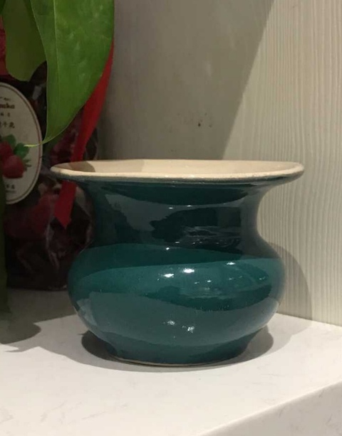 古玩陶瓷綠釉～渣斗拍賣，當前價格168元