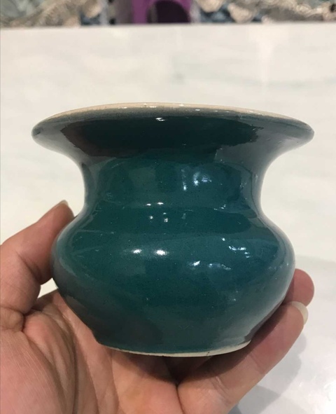 古玩陶瓷綠釉～渣斗拍賣，當前價格168元