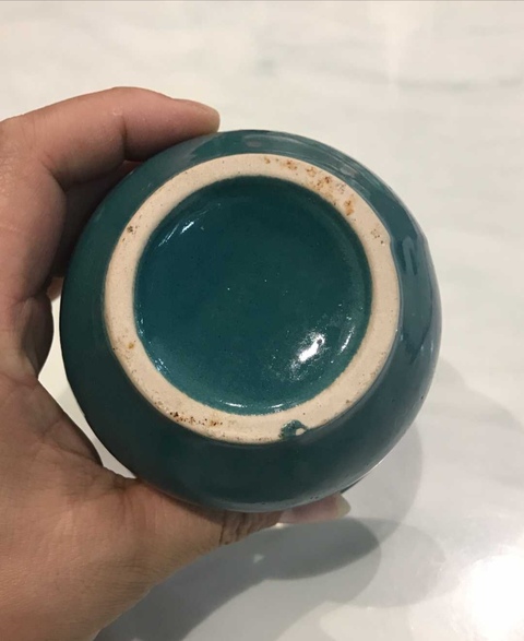 古玩陶瓷綠釉～渣斗拍賣，當前價格168元