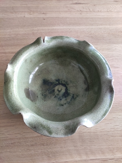 古玩陶瓷清代花口三足洗拍賣，當前價格2000元