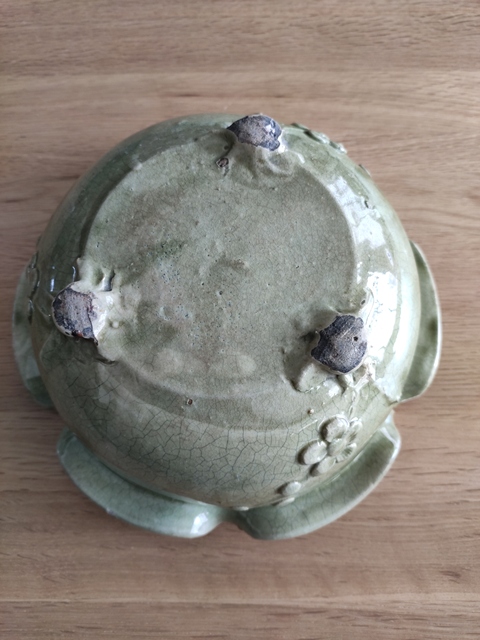古玩陶瓷清代花口三足洗拍賣，當前價格2000元