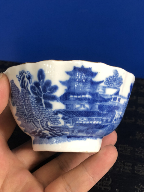 古玩陶瓷青花杯拍賣，當前價格1666元
