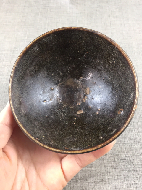 古玩陶瓷醬釉盞拍賣，當前價格999元