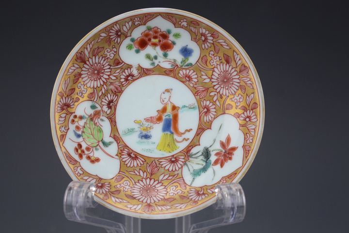 古玩陶瓷清雍正精品粉彩仕女茶杯一套拍賣，當前價格6666元