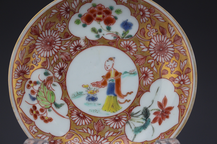 古玩陶瓷清雍正精品粉彩仕女茶杯一套拍賣，當前價格6666元