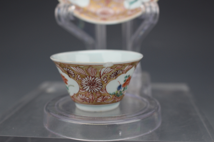 古玩陶瓷清雍正精品粉彩仕女茶杯一套拍賣，當前價格6666元