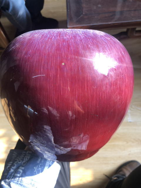 古玩陶瓷清中期窯變紅釉罐拍賣，當前價格3999元