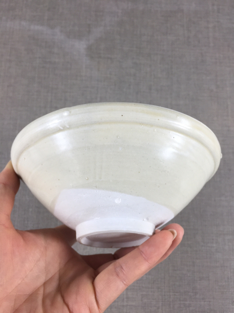 古玩陶瓷白釉唇口碗拍賣，當前價格999元