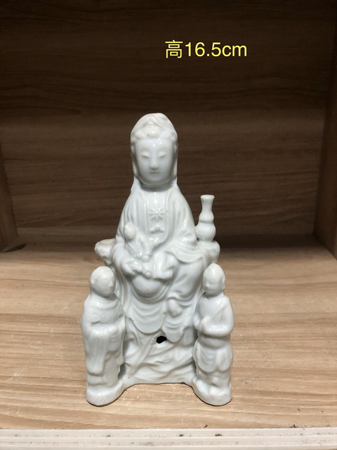 古玩陶瓷晚清觀音塑像拍賣，當前價格1588元