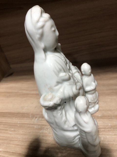 古玩陶瓷晚清觀音塑像拍賣，當前價格1588元