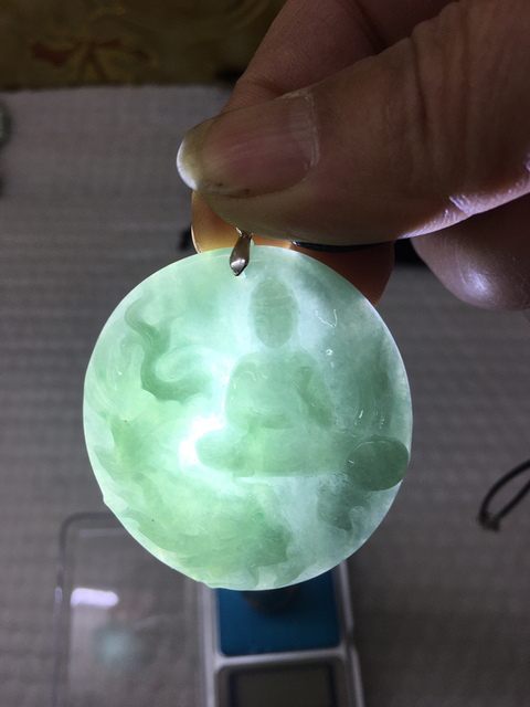 古玩玉器觀音拍賣,當(dāng)前價格580元
