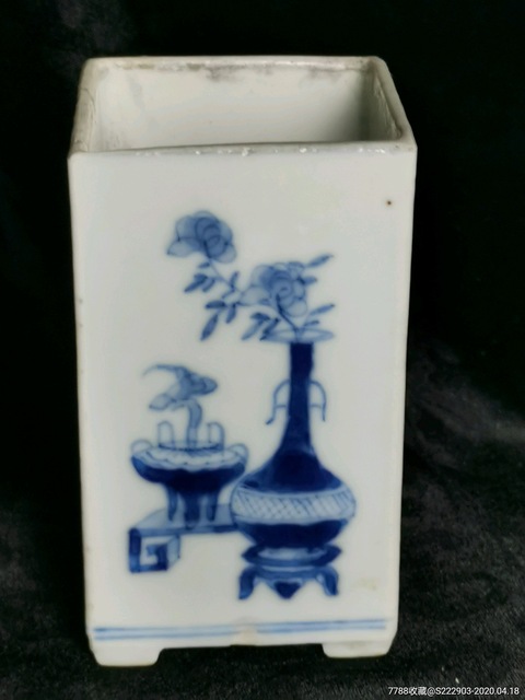 古玩陶瓷晚清青花拍賣，當(dāng)前價(jià)格1680元