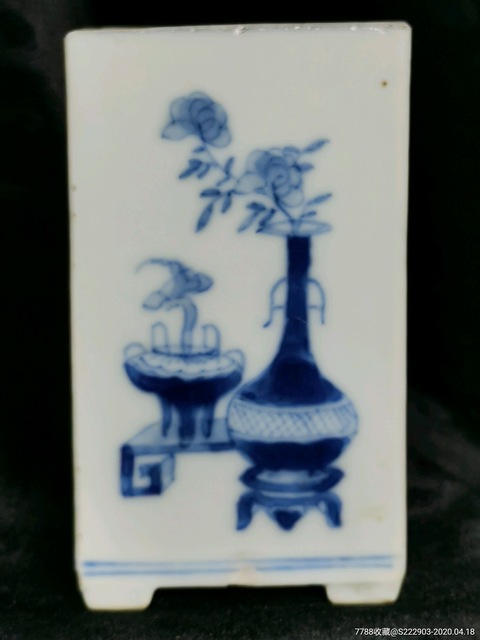 古玩陶瓷晚清青花拍賣，當(dāng)前價(jià)格1680元