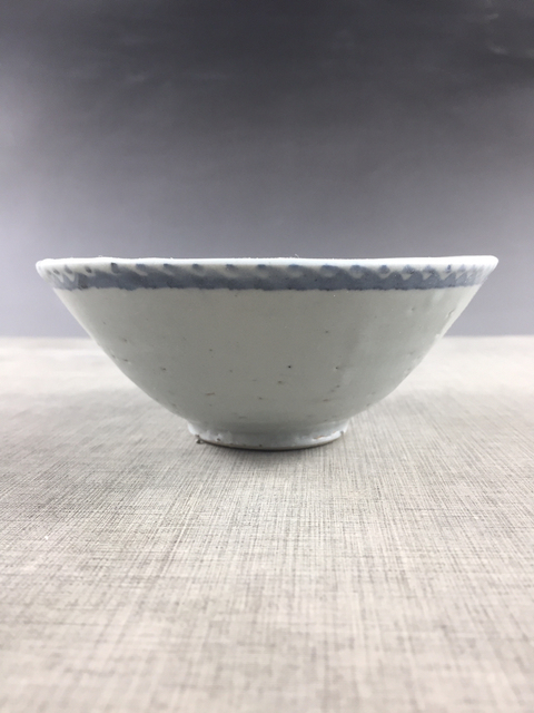 古玩陶瓷明晚期青花斗笠碗拍賣(mài)，當(dāng)前價(jià)格1680元