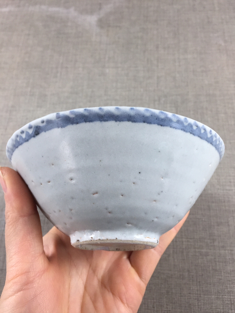 古玩陶瓷明晚期青花斗笠碗拍賣(mài)，當(dāng)前價(jià)格1680元