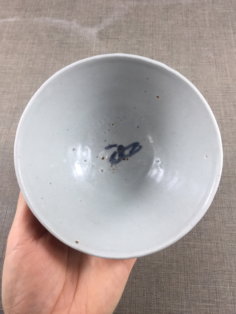 古玩陶瓷明晚期青花斗笠碗拍賣(mài)，當(dāng)前價(jià)格1680元