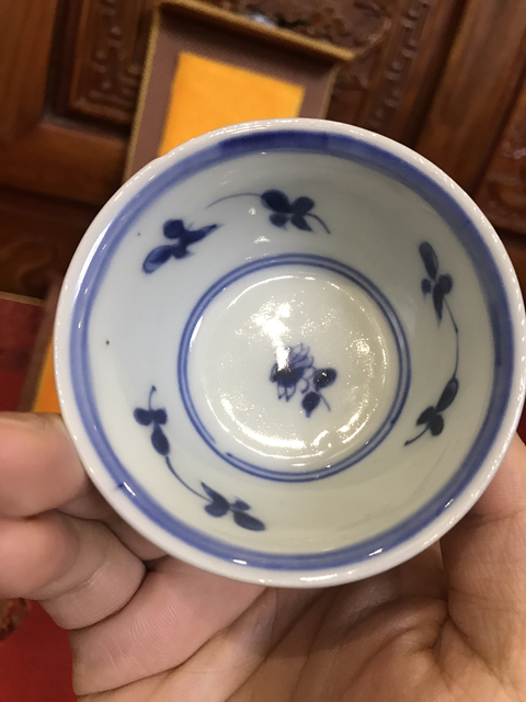 古玩陶瓷清康熙精品“花卉三多”主人杯拍賣，當前價格999元