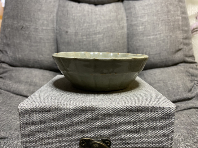 古玩陶瓷元末龍泉窯青釉蔗段洗拍賣，當前價格11800元
