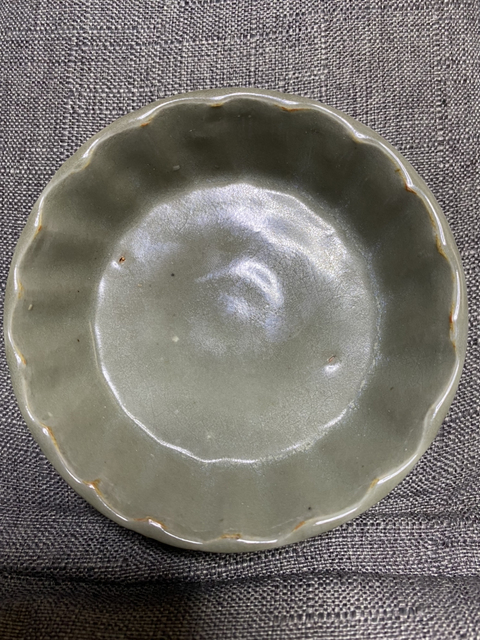 古玩陶瓷元末龍泉窯青釉蔗段洗拍賣，當前價格11800元