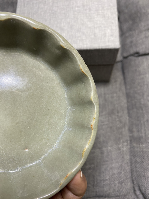 古玩陶瓷元末龍泉窯青釉蔗段洗拍賣，當前價格11800元
