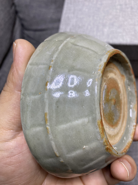 古玩陶瓷元末龍泉窯青釉蔗段洗拍賣，當前價格11800元
