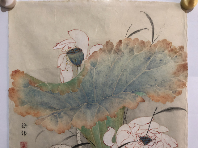 古玩字畫徐偉老師精品花鳥圖(已裝框)拍賣,當前價格780元