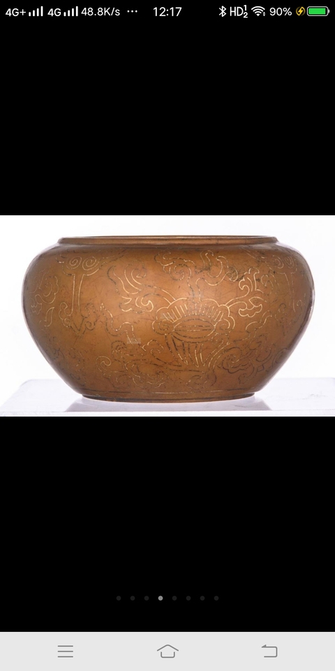 古玩銅器香爐拍賣,當(dāng)前價格52000元
