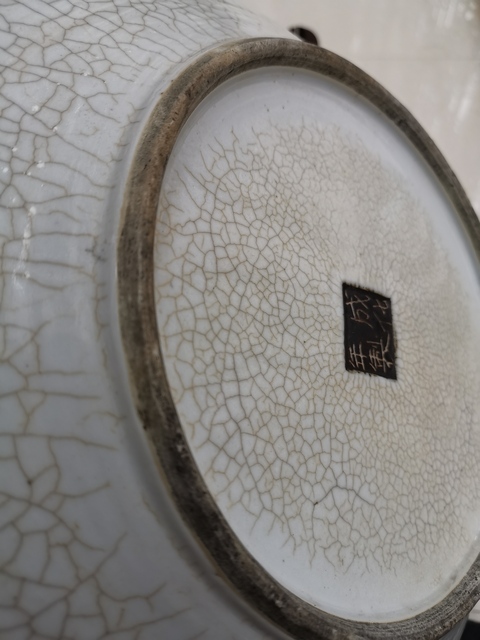 古玩陶瓷刀馬人五彩盤拍賣，當前價格5500元