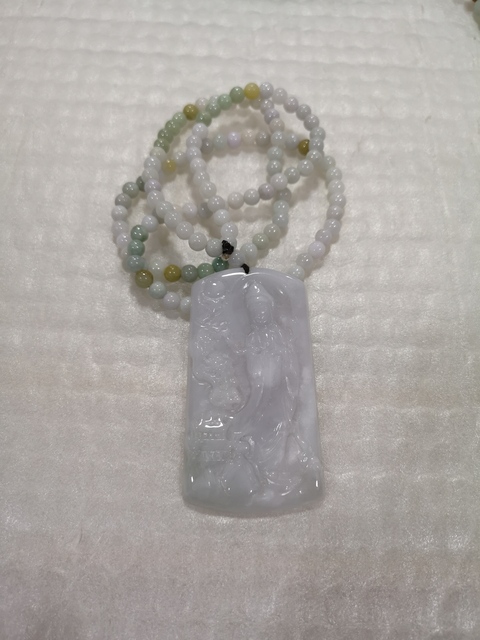 古玩玉器觀音牌子拍賣，當前價格750元