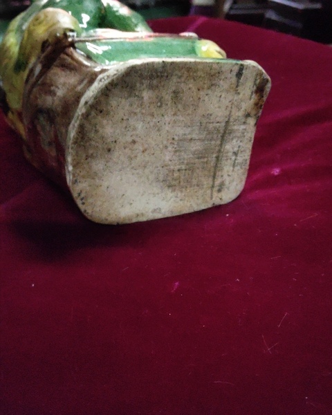 古玩陶瓷素三彩獅子塑像拍賣，當前價格5800元