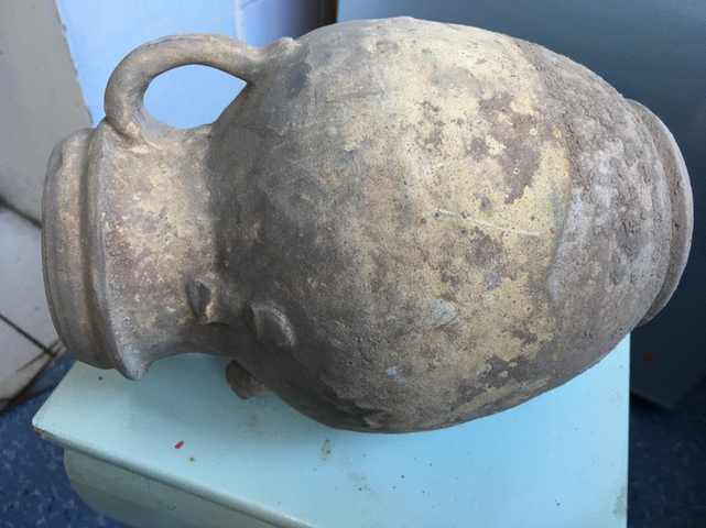 古玩陶瓷【盛唐】陶蓋器皿(原配蓋)拍賣,當前價格11000元