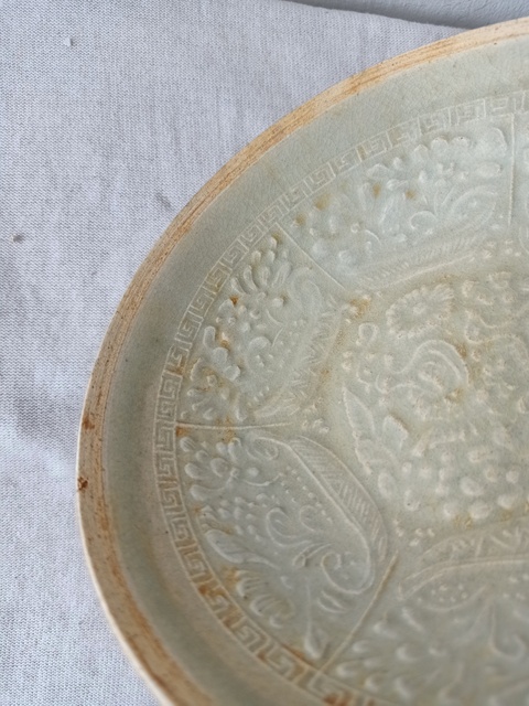 古玩陶瓷宋代鴛鴦花盤拍賣,當前價格25000元